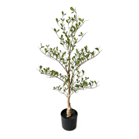 Arbre d'olivier artificiel hautement réaliste de 95 cm, faux bonsaï d'olivier, verdure artificielle pour la décoration intérieure de la maison et du jardin