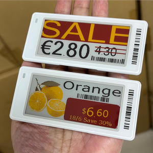 Nouveau système d'affichage numérique E Ink NFC EPD pour serveur local BLE, étiquettes de prix électroniques EAS ESL, affichage numérique sur papier électronique, étiquettes de rayon électroniques de 2,9 pouces - Product Image 2
