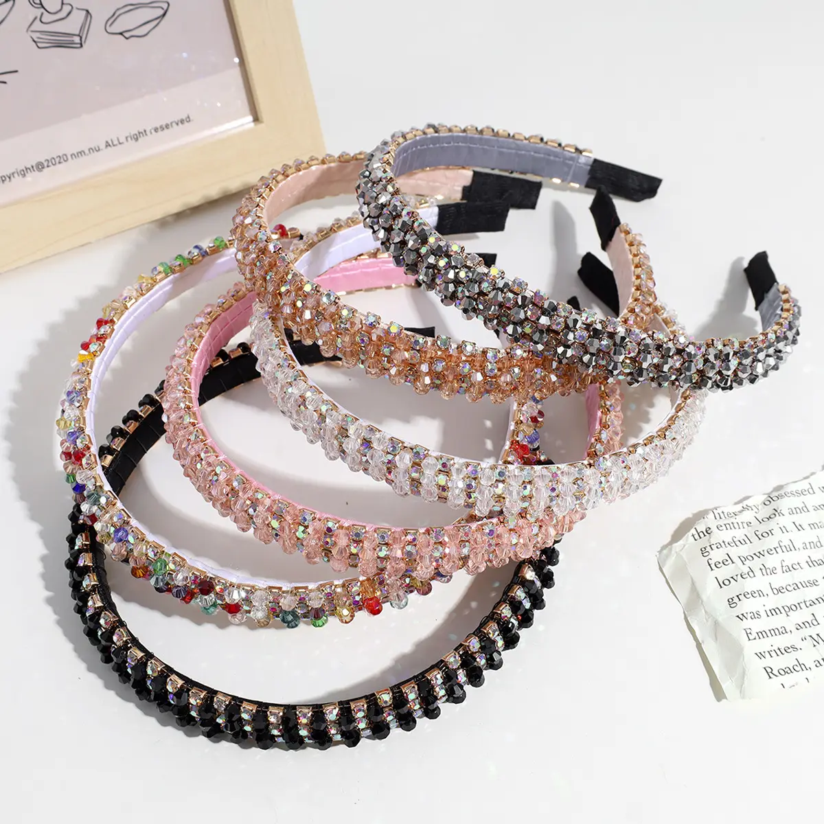 Nieuw Binnen Luxe Beauty Accessoires Strass Hoofdbanden Voor Dames Crystal Kralen Mode Damesaccessoires