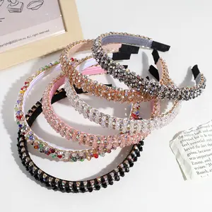 New Arrival Luxury Beauty Accessories Rhinestone Headbands for Women Crystal Beaded Fashion Women's Accessories