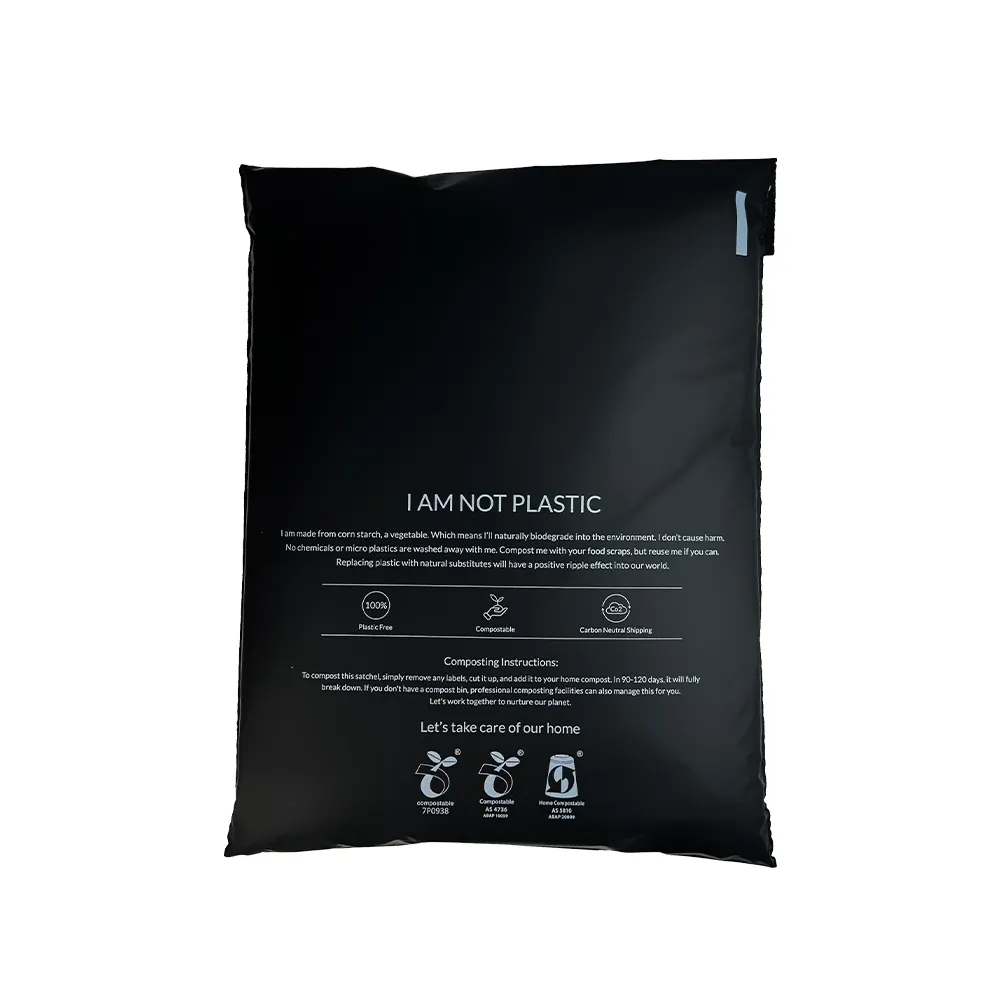 カスタム印刷された堆肥化可能なプラスチック製の宅配便バッグ