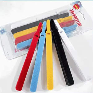 Klett verschlüsse 100% Nylon Custom Kabelbinder Datenkabel binder Elastic Patch Fasten ers Custom Bundle Velcroes - Product Image 6