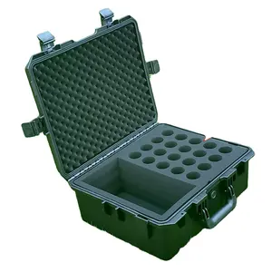 Güvenli sağlam ekipman araç kutusu evrak çantası ile HardShell kılıf köpük kesme araçları için antishock kutusu kameralar için