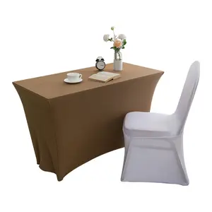 Copritavola elastica ristorante hotel tovaglia matrimonio tavolo rettangolare riunione tovaglia elasticizzata
