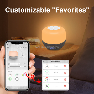 Máquina de sonido de ruido blanco inteligente Pantalla de tiempo Alarma de Amanecer Lectura nocturna con sonido natural - Product Image 2
