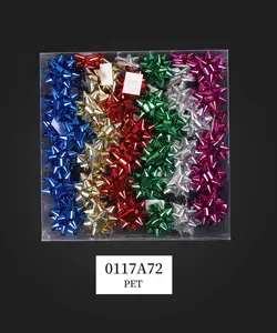 Cinta de lazo de estrella desechable, tarjeta de regalo para boda, fiesta decorativa colorida, nueva moda