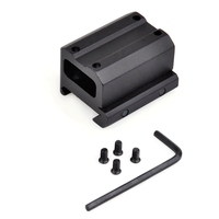 Support de montage WADSN Full Co-Witness Riser AO1786 pour accessoires de lunette tactique avec viseur point rouge en aluminium noir pour sports de plein air