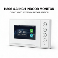 H806 Moniteur intérieur Linux 4,3 pouces avec interphone vidéo Cloud et application Daguanjia pour le contrôle d'accès des immeubles résidentiels