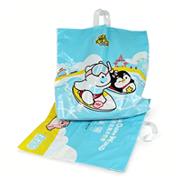 Bolsa de Plástico Reutilizable con Asa de Lazo Suave de LDPE, Logotipo Personalizado, Venta al Por Mayor, MOQ Bajo, OEM, Directo de Fábrica