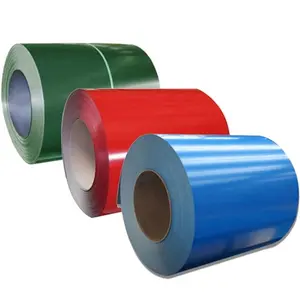 Shandong fornitore di colore rivestito bobina in acciaio 0.12mm 0.15mm aluzinco zincato PPGL bobina in acciaio PPGL