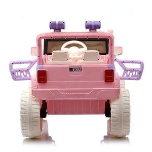 Voiture électrique tout-terrain pour enfants à double <span class=keywords><strong>porte</strong></span> ouvrante, voiture à batterie 12V rose pour filles, jouet pour enfants à conduire - Product Image 3