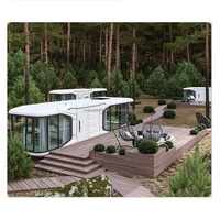Maison Conteneur en Acier Modulaire Moderne Portable Démontable Capsule Spatiale Villa en provenance de Chine