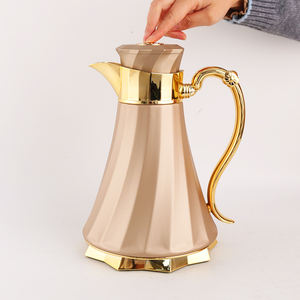 กระติกน้ำสุญญากาศเมย์ฟลาวเวอร์ 700 มล. 1000 มล. ฝาสีทองแบบอาหรับ ตัวกระติกทำจากโลหะ PP ความจุ 1.0 ลิตร กระติกเก็บความร้อนสำหรับ<span class=keywords><strong>กาแฟ</strong></span> - Product Image 1