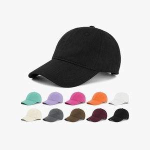 Washed Cotton Plain Baseball Caps Adjustable Unstructured Soft Blank Casual Dad Ball <b>Hats</b> for Men Women - Product Image 2