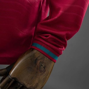 Portugal Langärmliges Fußballtrikot mit Schlankheitseffekt und Wellenstruktur, Individuell Anpassbar für Zuhause - Product Image 5