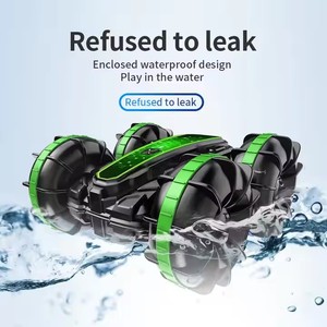 Double Sided Remote Control Aquatic Vehicle New Rolling Rotating Stunt <b>Toy</b> for Kids Metal for Beach Water Amphibious Features - Product Image 3