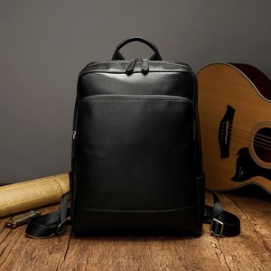 Zaino Vintage <span class=keywords><strong>in</strong></span> Vera <span class=keywords><strong>Pelle</strong></span> da <span class=keywords><strong>Uomo</strong></span>, Grande Capacità 20-35L, con Cerniera e Cinghie Regolabili - Product Image 2