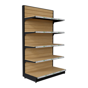 Étagères de supermarché double face durables en gros de Chine avec rails de protection, rayonnage métallique gondole pour grands magasins - Product Image 6