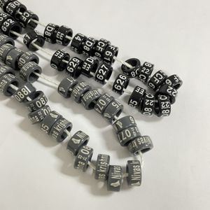 Anillo de pie de Paloma Multicolor, Material de plástico <span class=keywords><strong>2022</strong></span>, con número, letras, señal de pie de pájaro, anillos de Paloma/ - Product Image 3