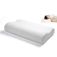 CertiPUR-미국 자수 OEKO-TEX 를 가진 정형외과 기억 거품 윤곽선 침대 자기 베개