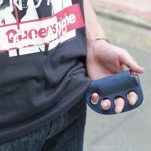 PU Leather <b>Lighter</b> Case Holder <b>Lighters</b> Sleeve Cover Portable <b>Lighter</b> Hanger with Keychain Pendant - Product Image 4
