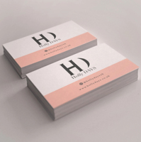 Cartes de visite personnalisées avec logo imprimé recto-verso, format carte de crédit, carton 350 g/m², texture, service de conception gratuit, invitations de mariage personnalisées