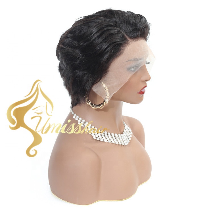 Natural Color Curly Short Wig