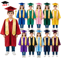 Robe de graduation pour enfants, pour élèves du primaire et du secondaire, 100% polyester, couleurs et tailles personnalisées, haute qualité
