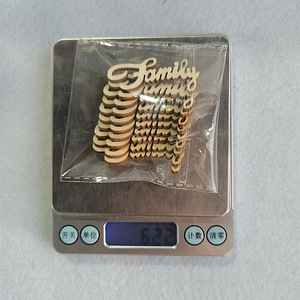 10pcs Laser cắt gỗ 'gia đình' chữ mộc mạc trang trí nội thất Đảng DIY Craft gạch tường Bảng đồ trang trí thủ công gỗ tường dấu hiệu - Product Image 6