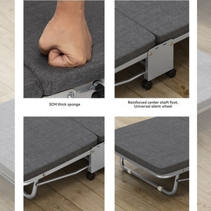 <span class=keywords><strong>Lit</strong></span> Pliant Simple Multifonction de <span class=keywords><strong>Bureau</strong></span>, Portable Extérieur en Métal avec Éponge, <span class=keywords><strong>Lit</strong></span> Pliable de Luxe - Product Image 3