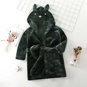 High Quality Baby Hooded Bath Towel And Wash Cloths Baby Bath Towel Poncho Winter Warm Soft Cartoon Kids Bathrobe