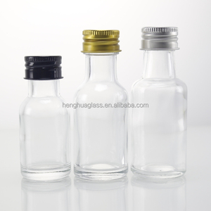 Nhà Sản Xuất Bán Chạy Chai Thủy Tinh Rượu <span class=keywords><strong>Mini</strong></span> 20Ml 30Ml 40Ml 50Ml 1Oz 1.5Oz 2Oz Chai Rượu Whisky Vodka Gin Rum Spirit Bán Sỉ - Product Image 1