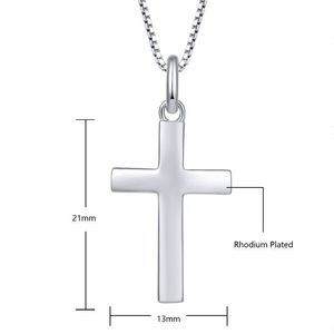 Trang Sức Thánh Giá Kỷ Niệm Lưu Niệm Bằng Bạc Sterling 925 Vòng Cổ Mặt Dây Chuyền Chữ Thập Bằng Bạc S925 Cho Nam Nữ - Product Image 2