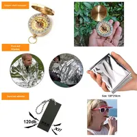 Kit de survie, trousse de premiers soins, sac de survie, équipement de randonnée, équipement d'urgence en plein air avec système Molle pour le camping