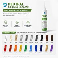 Scellant en silicone à durcissement neutre certifié, plusieurs couleurs disponibles, Shandong OEM/ODM pour les projets de construction et de menuiserie