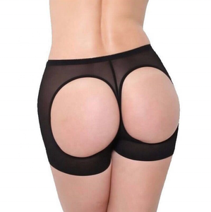 Ropa interior corta con nalgas abiertas para mujer, bragas con Control de forma de cuerpo, bragas sexys para levantar el trasero, pantalones cortos - Product Image 4