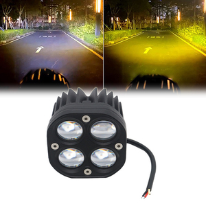 Faro LED 4x4 <span class=keywords><strong>de</strong></span> 3 pulgadas blanco/ámbar <span class=keywords><strong>para</strong></span> motocicleta, luz <span class=keywords><strong>de</strong></span> trabajo, antiniebla, DRL <span class=keywords><strong>para</strong></span> coche/camión/ATV - Product Image 1