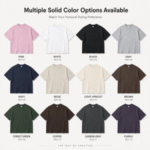 Camiseta Oversize de Algodón con Sensación de Hielo 240G para Hombre, Transpirable, Ajuste Holgado, Estilo Urbano, Cuello y Dobladillo Reforzados, Personalizable OEM al por Mayor - Product Image 6