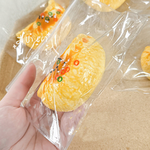 New Realistic 9cm Scallion-Flavored Egg Dumplings Silicone <b>Squishy</b> Toy Lovely Design Stress Relief Gift for Kids 5 7 Years - Product Image 2