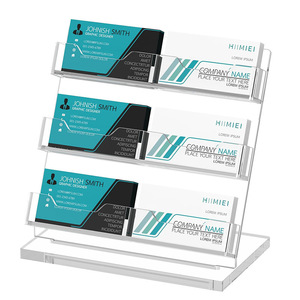 Chủ thẻ kinh doanh bàn Acrylic thẻ kinh doanh hiển thị 2 tầng rõ ràng kinh doanh thẻ đứng cho văn phòng triển lãm cuộc họp - Product Image 1