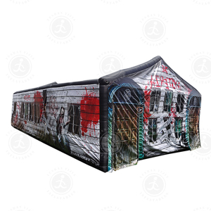 <span class=keywords><strong>2023</strong></span> Halloween Design Offre Spéciale le labyrinthe de <span class=keywords><strong>maison</strong></span> <span class=keywords><strong>hantée</strong></span> gonflable extérieur avec une impression horrible pour les enfants et les adultes - Product Image 1