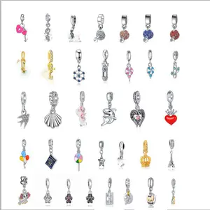 Moda Mix designer beads charme pulseiras para meninas adolescentes de alta qualidade popular talão e charme kit mking jóias para crianças