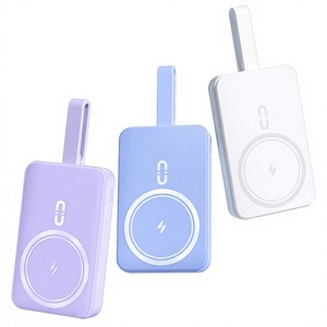 Custom 22.5W Portable Magnetic Li-Polymer Battery Power Bank 10000mAh Type-C Cable <b>Fast</b> Charging Wireless <b>Charger</b> Ultra Slim - Product Image 4