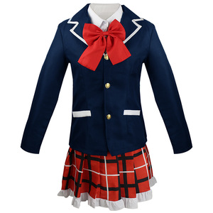 Disfraz de Rikka Takanashi para mujer, conjunto de ropa de Anime, chaqueta negra, falda, talla adulta - Product Image 2