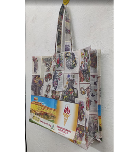 Bolsas con logotipo de diseño personalizado Bolsas de compras reutilizables Premium con impresión para eventos y promociones corporativos de marca - Product Image 5