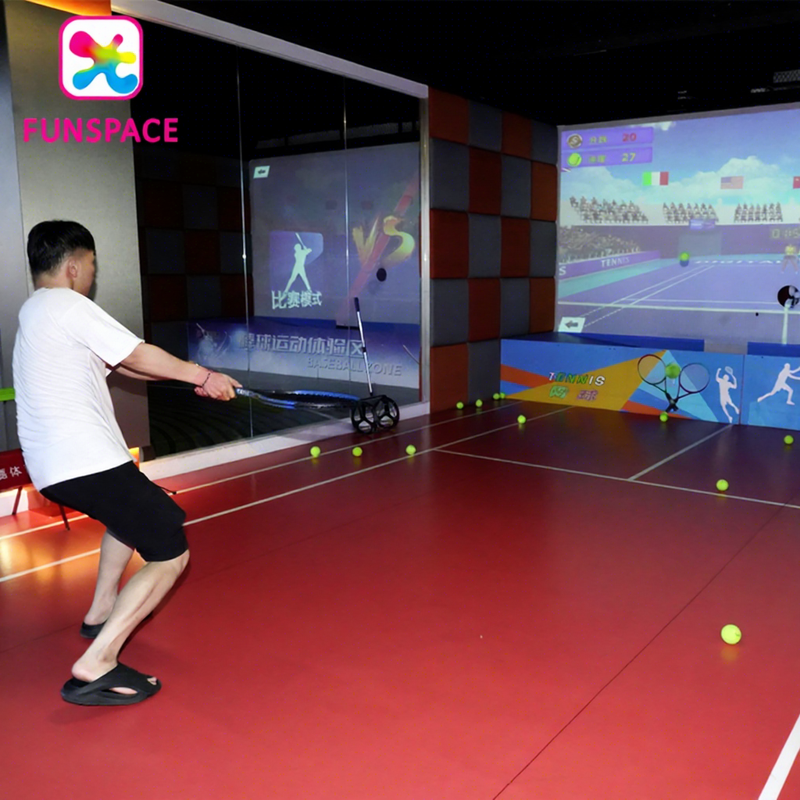 Funspace Indoor AR Tennis Simulator Game
