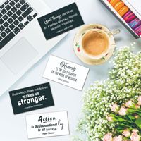 30 citazioni affermazioni Positive carte motivazionali carta note scatola pranzo in cartone personalizzabile all'ingrosso della fabbrica