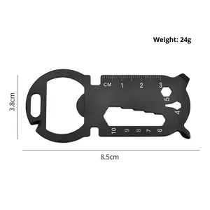 Attrezzo Multifunzione da Esterno con Apribottiglie e Portachiavi, Logo OEM, in Acciaio Inossidabile, Regalo Portatile <span class=keywords><strong>per</strong></span> <span class=keywords><strong>Ingegneri</strong></span> - Product Image 4