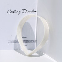 Bandeaux à carreaux noir et blanc pour femmes, accessoires pour cheveux, bandeau tendance en acétate de cellule, nouvelle collection
