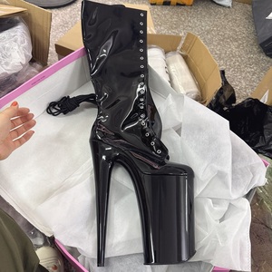 Nouvelles Bottes à Plateforme Extrêmement Hautes de 26 cm, à Lacets, Sexy, pour la Danse sur Barre, avec Fermeture Éclair Latérale - Product Image 6